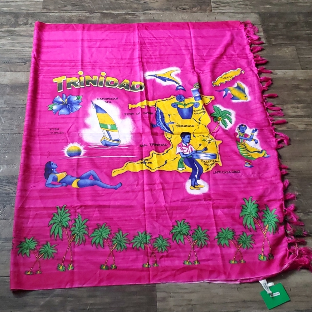 Cleopatra Trinidad Printed Sarong Beach Cover Up